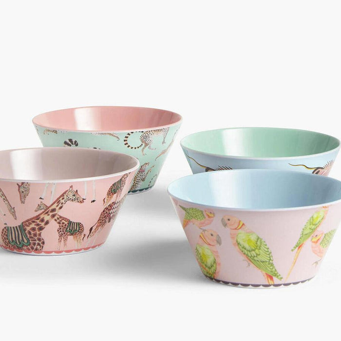 Yvonne Ellen Set of 4 Safari Picnic Bowls | {{ collection.title }}