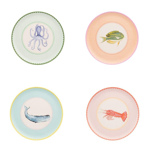 Yvonne Ellen Set of 4 Under the Sea Melamine Dinner Plates (26.5cm) | {{ collection.title }}