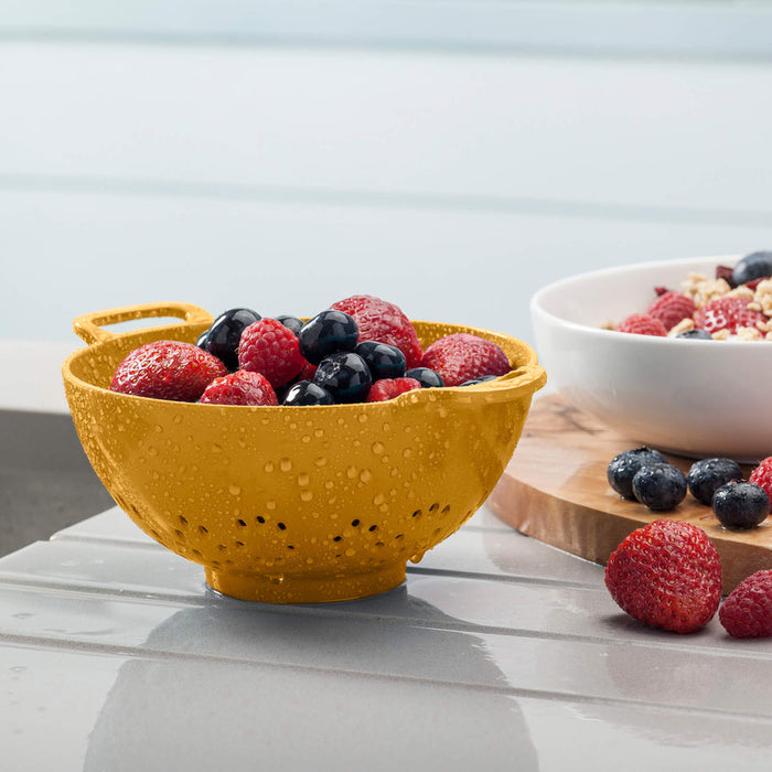 Zeal Melamine Colander - Mustard (15cm)