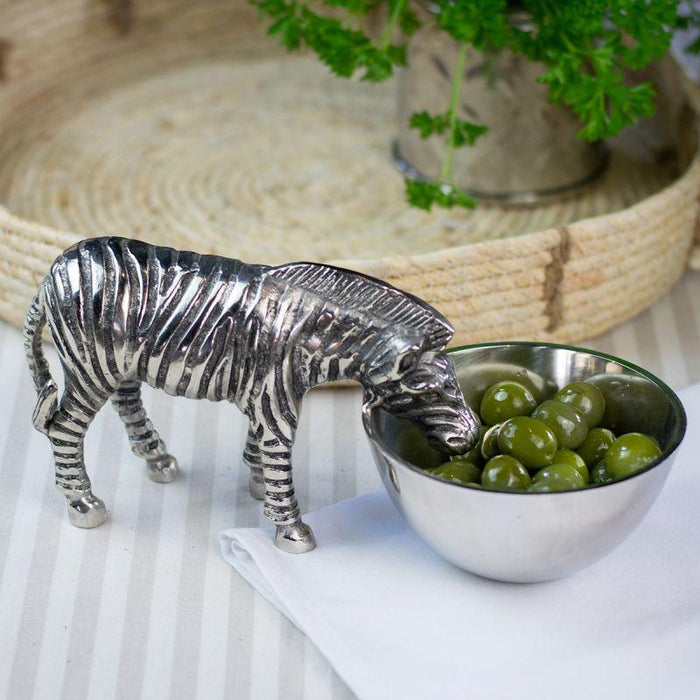 Culinary Concepts Zebra Nibbles Bowl - Nickel Finish | {{ collection.title }}