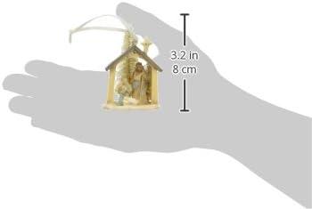 Enesco Foundation Suspension Nativity Holy Family, PVC, multicoloured, 4 x 6 x 6.5 cm | {{ collection.title }}