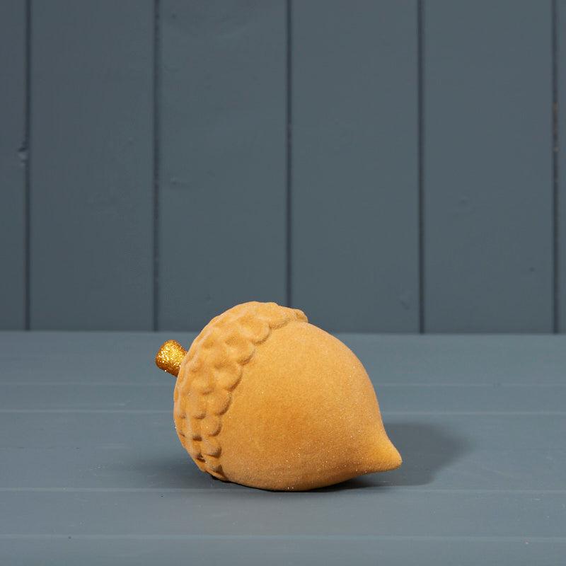 The Satchville Gift Co. - Ceramic Flocked Acorn (13cm) | {{ collection.title }}